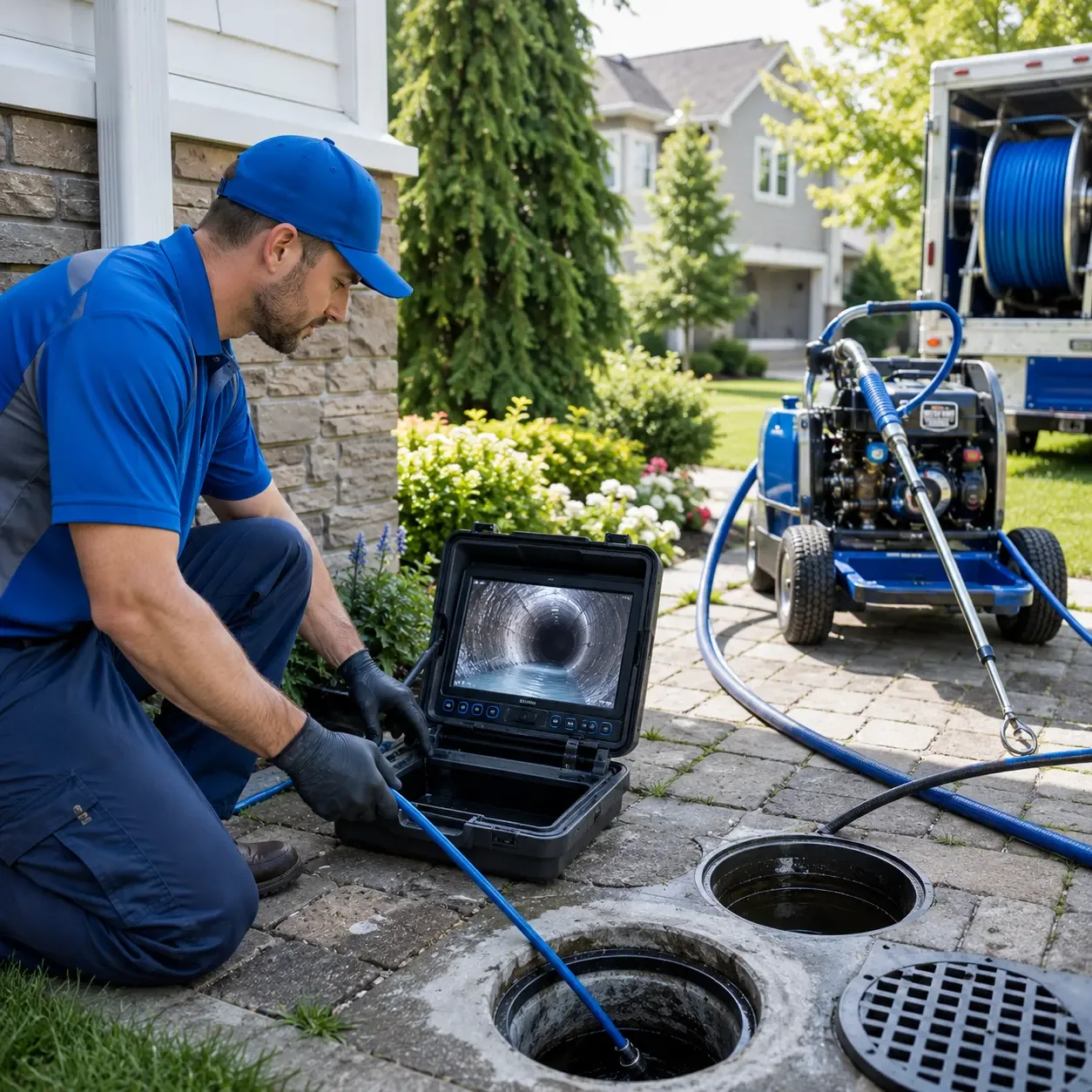 Outdoor drain cleaning professionals serving Fenton, MI